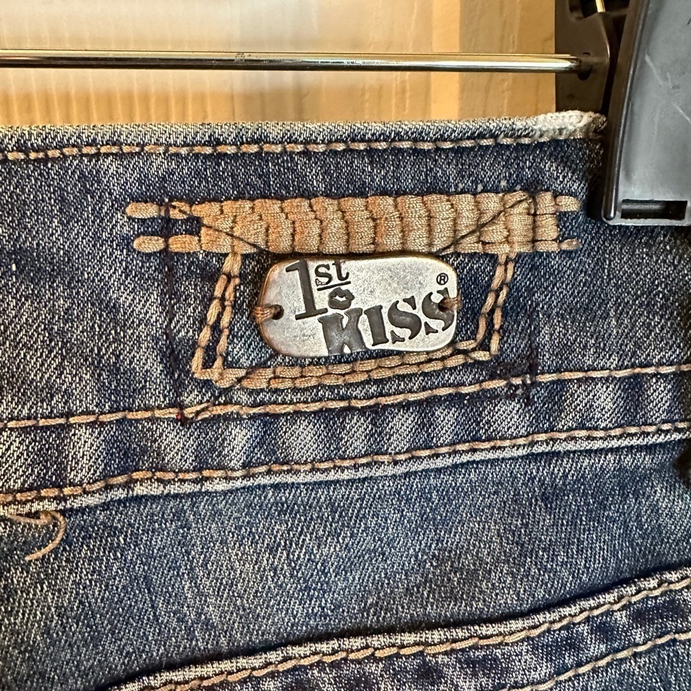 🩷5/$10 FIRST kiss jeans distressed size 9 juniors - Picture 5 of 10
